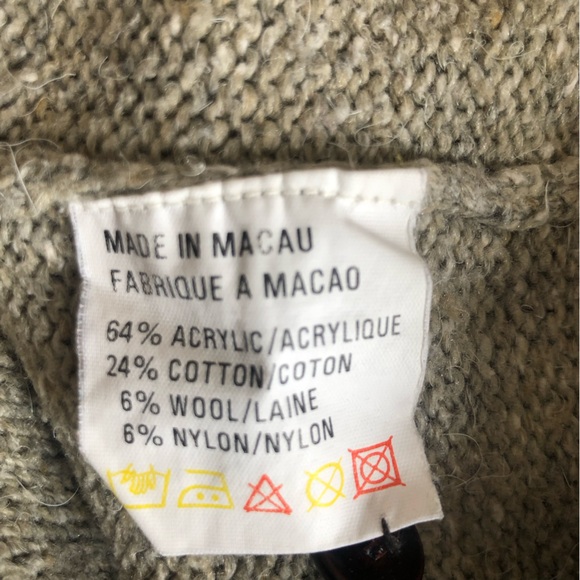 Garoche Vintage Men's Tan Argyle Quarter Botton Sweater Medium - Picture 10 of 10